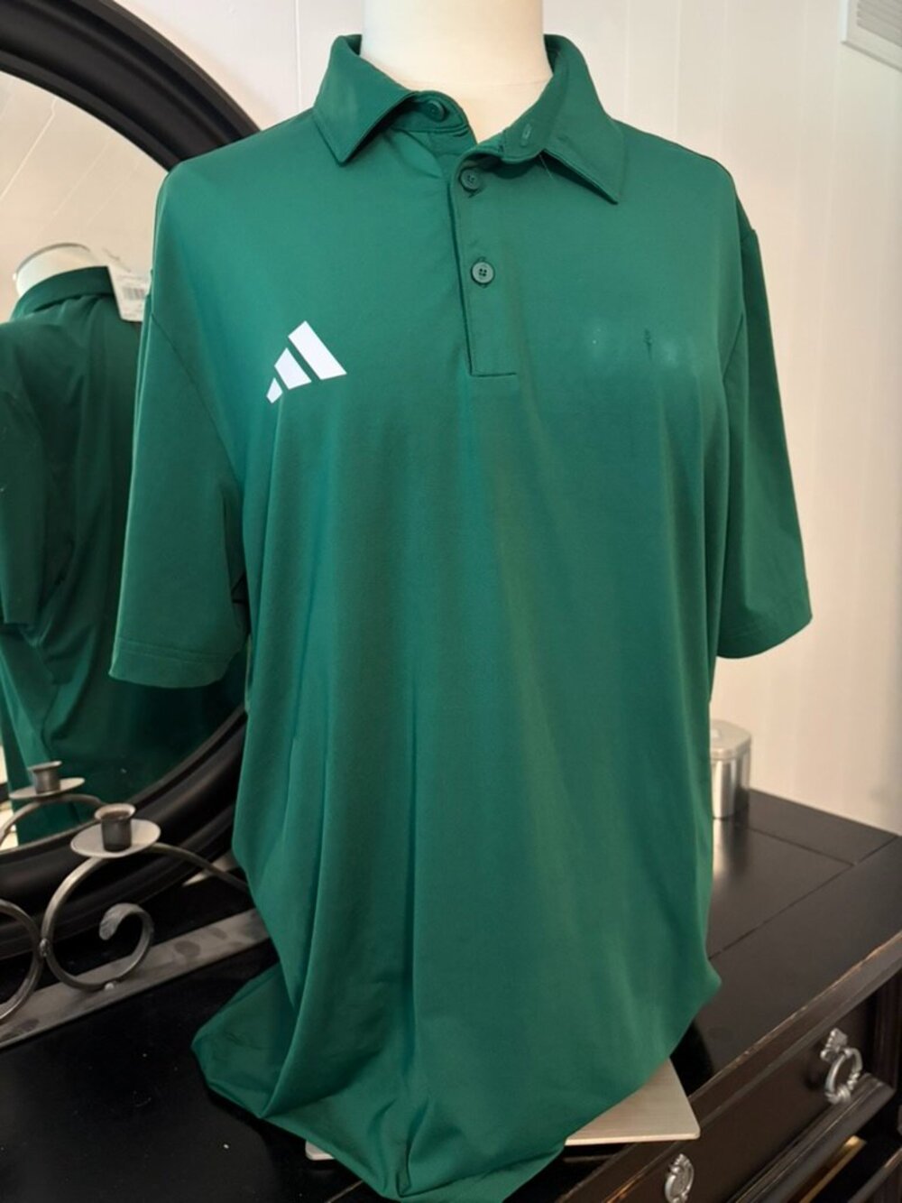 Adidas Ultimate365 Solid Golf Polo Shirt Green Men's Large NWT JM5226